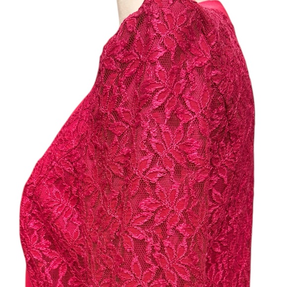 Cachet by Bari Protas Vintage Lace & Satin Blazer - Picture 6 of 11